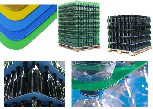 Plastic pallet layer pads