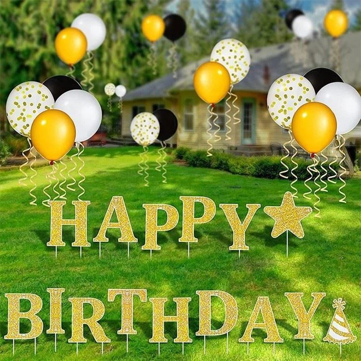 Outdoor Lawn Decorations PP Yard Signs